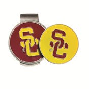 USC Trojans Hat Clip and 2 Ball Markers